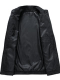 kkboxly  Classic Design Jackets By Activity, Men's Casual High Neck Zip Up Jacket Coat For Spring Fall