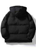 Men's Warm Thick Winter Jacket, Casual Hooded Padded Jacket For Outdoor Activities