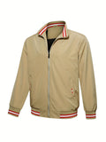 kkboxly  Men's Bomber Jackets, Lightweight Windbreaker Full Zip Up Casual Active Jacket Coat