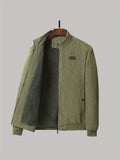kkboxly  Men's Fall/Winter Casual Corduroy Fleece Jacket Christmas Gifts