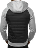 Men's Casual Zip Up Hoodie, Warm Hooded Jacket With Zipper Pocket For Sports