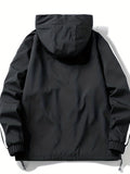kkboxly  Classic Design Hooded Jackets By Activity, Men's Casual Zip Up Jacket Coat For Spring Fall