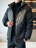 kkboxly  Men's Casual Detachable Hooded Warm Quilted Jacket For Fall Winter
