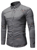 Men's Casual Navy Blue Slim Shirt