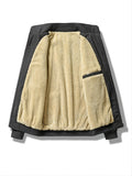 kkboxly Men's Fleece Winter Jacket With Zipped Pockets - Best Seller!