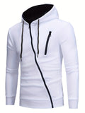 kkboxly   Autumn And Winter New Men's Zipper Sweater Sports Casual Hooded Long-sleeved Cardigan Jacket