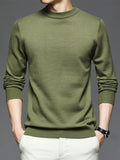 kkboxly  Men's Round Neck Pullover Knit Sweater Best Sellers