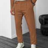 kkboxly kkboxly  Men's Elegant Slacks, Semi-formal Stretch Dress Pants For Business Banquet
