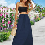 kkboxly  Casual Loose Simple Solid High Waist Fashion Skirts, Women's Clothing