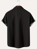 kkboxly  Oversized Color Block Aloha Shirt for Men - Perfect for Beach, Music, and Summer Casual Wear