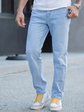 Men's Jeans Straight Regular Denim Jeans With Pockets, Men's Outfits