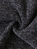 kkboxly  Warm Plush Mid-length Jacket, Men's Casual Solid Color Zip Up Hooded Jacket For Fall Winter Outdoor