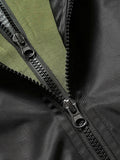 realaiot  Men's Trendy Hooded Jacket, Casual Street Style All Match Breathable Jacket