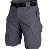 kkboxly Men's Camo Cargo Shorts: Military-Style for Running, Workouts & Sports