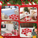 New simple and creative Christmas snowflake floor mat bathroom absorbent non-slip mat carpet floor mat household bathroom door mat floor mat