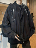 kkboxly  Men's Chic Lightweight Jacket, Street Style Jacket With Pockets
