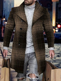 kkboxly  Plus Size Men's Plaid Windbreaker Coat Spring Fall Winter Fashion Tops Oversized Jacket For Males, Men's Clothing