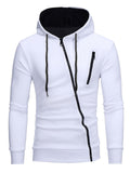 kkboxly   Autumn And Winter New Men's Zipper Sweater Sports Casual Hooded Long-sleeved Cardigan Jacket