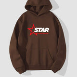 kkboxly  Men's Loose Hooded Sweatshirt, Winter Casual Lightning / Smile Face / Letter Printed Long Sleeve Hoodie With Pocket Best Sellers