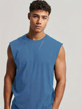 Solid Color A-Shirt Tanks, Men’s Singlet, Dry Fit Sleeveless Tank Top, Lightweight Active Undershirts, For Workout At The Gym, Bodybuilding, And Fitness, As Gifts