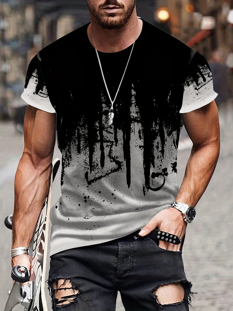 Comfortable and Trendy Men's T-Shirt with Graphic Print - Perfect for Summer Fashion and Casual Wear
