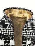 Ethnic Style Warm Fleece Hooded Jacket Coat For Fall Winter