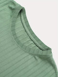 kkboxly  Men's Stripe Loose Casual T-Shirt, Summer Male Clothing