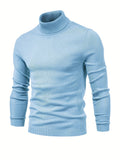 All Match Best Sellers Autumn Winter Pullover Men Solid Turtleneck Sweaters