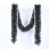 kkboxly 1pc, 6.56ft Christmas Tinsel Garland Artificial Christmas Garland Xmas Metallic Twist Hanging Garland Fireplace Mantel Wreath Decor For Staircase Railing Indoor Outdoor Ornaments Christmas Party Decor Supplies