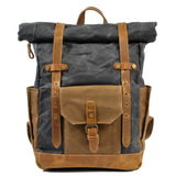 KKBOXLY 2025 Waterproof canvas backpack large capacity men's backpack 2025 retro travel bag wear-resistant batik cloth bag wholesale