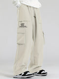 kkboxly kkboxly  Men's Relaxed Fit Drawstring Cargo Pants With Pockets, Loose Trendy Overalls