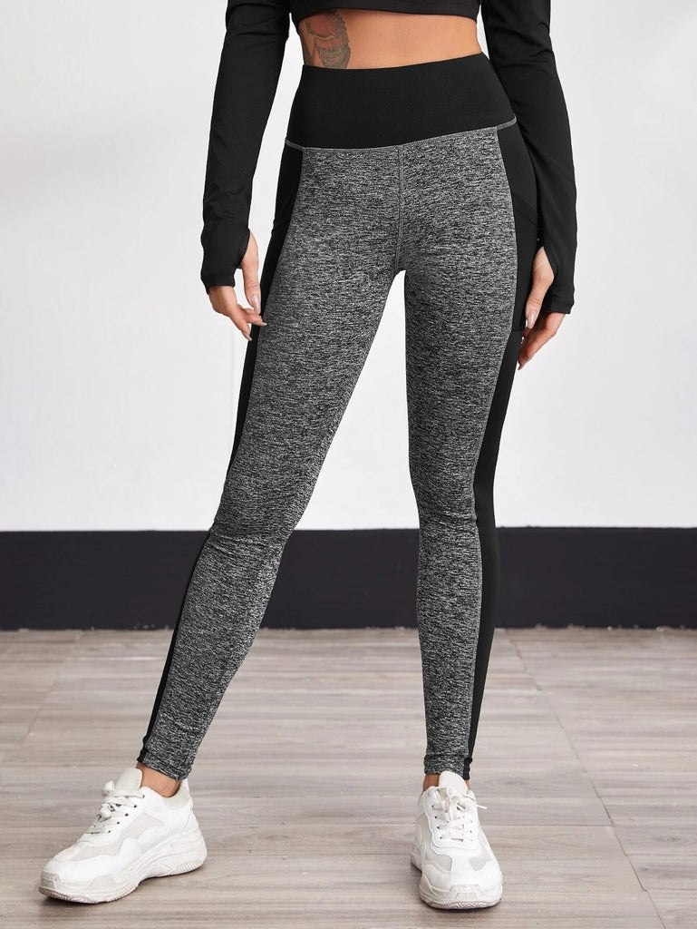 kkboxly  Women's Seamless Stitching Yoga Pants with Mesh Pockets - High Stretch & Perfect for Running, Fitness & Sports!