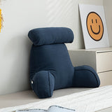 1pc Plush Lumbar Support Pillow - Ergonomic Bed Pillow for Sofa, Bed, and Reading - Soft Summer Decor for Living Room and Bedroom Home Decor