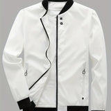 kkboxly Stay Stylish and Comfortable: Men's Casual Jackets With Zipper Pockets - Best Sellers!