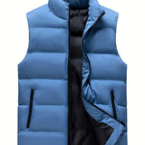 Men's Thermal Vest Sleeveless Jacket Trendy And Warm For Winter Autumn