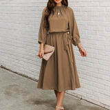 kkboxly  Women's Dresses Sexy Summer Women's High Waist Slim Fashion Solid Color Slim Temperament Maxi Dresses
