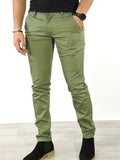 kkboxly  Slim Fit Tapered Slacks, Men's Casual Slightly Stretch Solid Color All Match Pants For All Seasons Business