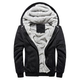 kkboxly Men's Winter Thick And Padded Warm Zip Up Hooded Jacket Best Sellers