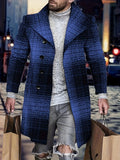 kkboxly  Plus Size Men's Plaid Windbreaker Coat Spring Fall Winter Fashion Tops Oversized Jacket For Males, Men's Clothing
