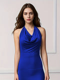 kkboxly  Bodycon Halter Neck Dress, Elegant Sleeveless Dress For Party & Club, Women's Clothing