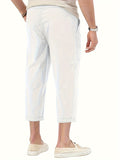 kkboxly kkboxly  Men's Casual Loose Fit Cropped Pants For Spring Summer