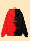 xieyinshe  Two Tone Print Casual Sports Hooded Sweatshirts, Color Block Drawstring Hoodie, Women's Sporty Sweatshirts