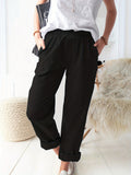 kkboxly  High Waist Straight Leg Pants, Casual Every Day Pants, Women's Clothing