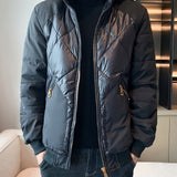 kkboxly  Men's Casual Detachable Hooded Warm Quilted Jacket For Fall Winter