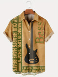 kkboxly  Stylish Men's Musical Note Printed Casual Shirt - Perfect for Parties and Streetwear