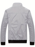 Men's Casual Sports Jacket With Zip Up Pockets