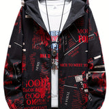 kkboxly  Spring Autumn Mens Casual Reversible Hoodie Jacket Men Clothes Men's Zip-up Windbreaker Coat Outerwear