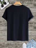 kkboxly kkboxly Cruise Print T Shirt, Tees For Men, Casual Short Sleeve T-shirt For Summer