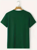 kkboxly  'The Boss' Print Tee Shirt, Tee For Men, Casual T-shirt For Summer Spring Fall, Tops As Gifts