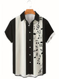 kkboxly  Oversized Color Block Aloha Shirt for Men - Perfect for Beach, Music, and Summer Casual Wear